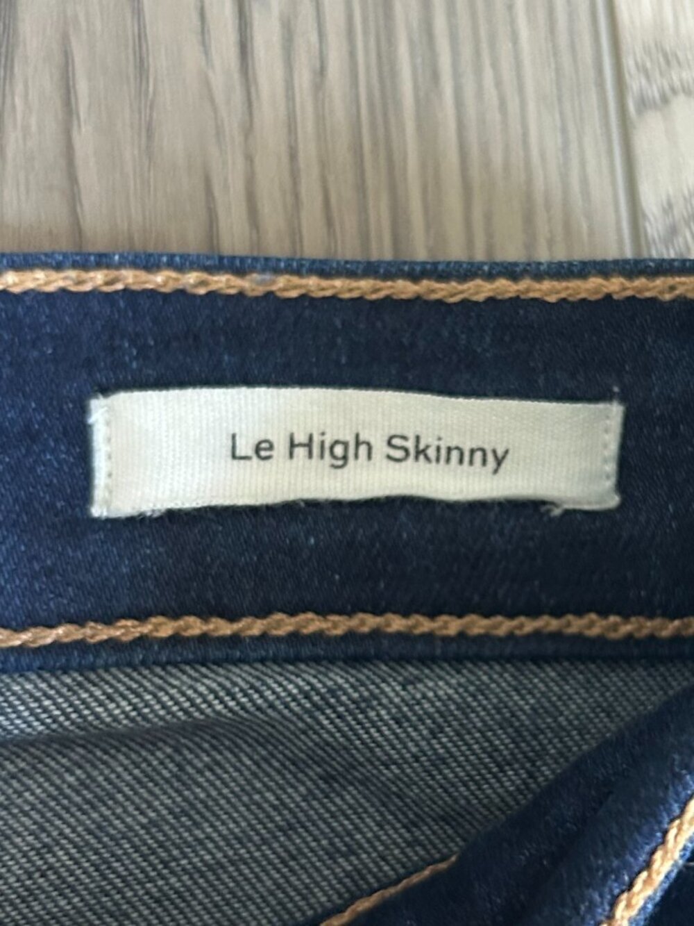 FRAME Le High Skinny Jeans Womens 27 Dark Wash Stretch Denim Made USA 28 Inseam - Picture 6 of 15